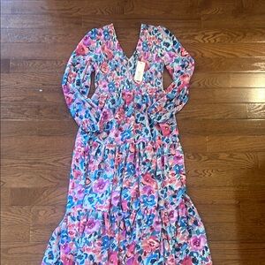 NWT MOLLY BRACKEN Floral Maxi Dress